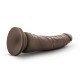 Dildo Realista c/ Base Sucção Dr. Skin Chocolate 20.3cm Castanho