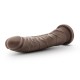 Dildo Realista c/ Base Sucção Dr. Skin Chocolate 20.3cm Castanho
