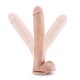 Dildo ultra realista para quem gosta ao natural! Dildo sensual com toque e aspecto surpreendentemente real. Com uma camada exterior suave e um eixo interno firme e flexível ao mesmo tempo, para se adaptar de forma perfei