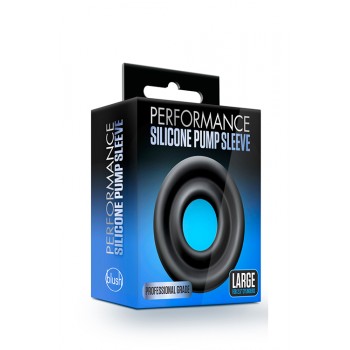 Manga Substituição Grande Bomba Vácuo Silicone Performance Preto