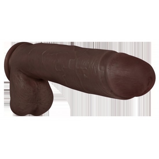 AU NATUREL HUGE 10 DILDO CHOCOLATE