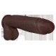 AU NATUREL HUGE 10 DILDO CHOCOLATE