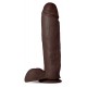 AU NATUREL HUGE 10 DILDO CHOCOLATE