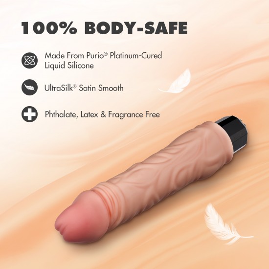 Conheça o Dr. Hunt! Este luxuoso vibrador de 22 cm é perfeito tanto para prazeres individuais quanto para aventuras a dois, oferecendo infinitas possibilidades para a exploração íntima. Com 10 velocidades de vibração per