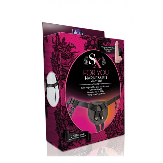 SX HARNESS FOR YOU HARNESS KIT 7INC COCK Feito de couro sintético macio e durável e cintas de nylon fortes, mas confortáveis, o Kit For You – Beginner’s Harness permite-lhe estar pronto para a ação.O seu design ergonómico é confortável e natural. As alças total