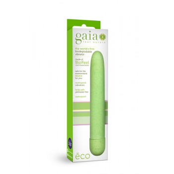 Vibrador Clássico Gaia Eco Green 14.5cm Verde