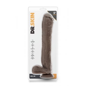 DR. SKIN MR. ED 13INCH DILDO CHOCOLATE
