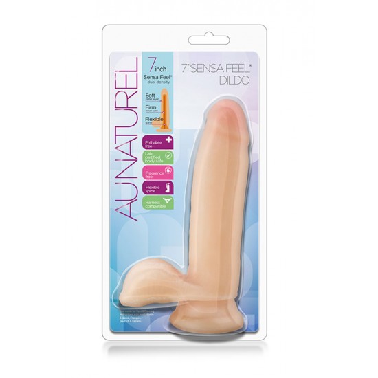 Dildo Realista Sensa Feel Para quem gosta ao natural!Dildo sensual com toque e aspecto surpreendentemente real. Com uma camada exterior suave e um eixo interno firme e flexível ao mesmo tempo, para se adaptar de forma pe