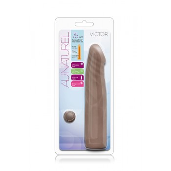 Dildo Realista Victor Au Naturel Chocolate 18cm Castanho