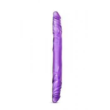 Dildo Duplo Realista bYours 35cm Roxo