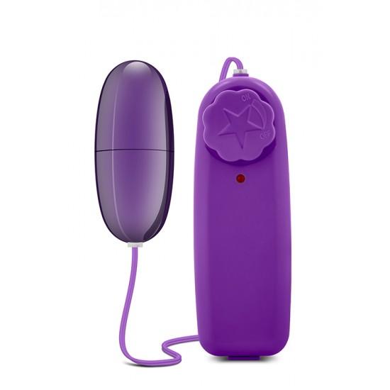 Bala Ovo Vibratório bYours Power Bullet Roxo Bala em formato de ovo mais potente que uma bullet normal... o que significa mais e melhores orgasmos.Controlada a partir de um comando com fios, possui multivelocidades de poderosas vibrações.Livre de ftalatos.De que es