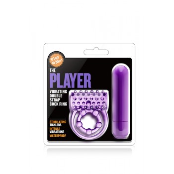 Anel Duplo Vibratorio p/ Pénis Play With Me The Player Roxo