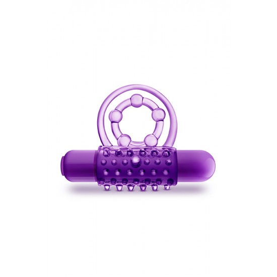 Anel Duplo Vibratorio p/ Pénis Play With Me The Player Roxo