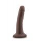 Mini Dildo Realista c/ Base Sucção Dr. Skin Chocolate 13.5cm Castanho Seja um bom anfitrião e receba de braços abertos o Dr. Skin em sua casa!Dildo realista com forte base de sucção para que possa desfrutar de excitantes aventuras "mãos-livres". Com toque surpreendentemente realista e firm