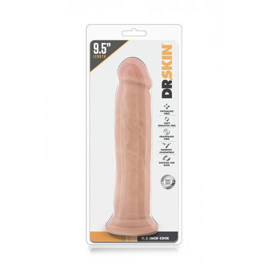 Dildo Realista c/ Base Sucção Dr. Skin 22cm Pele Seja um bom anfitrião e receba de braços abertos o Dr. Skin em sua casa!Dildo realista com cabeça e corpo proeminente. Com forte base de succção para que possa desfrutar de excitantes aventuras "mãos-livres". Com toq