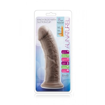 Dildo Realista Chocolate Au Naturel 19cm Castanho
