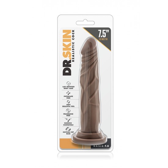Seja um bom anfitrião e receba de braços abertos o Dr. Skin em sua casa!Dildo realista com cabeça e corpo proeminente. Com forte base de sucção para que possa desfrutar de excitantes aventuras "mãos-livres". Com toque su