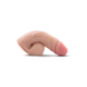 Penis suave e realista. Seu formato confortável cria um volume natural. Compatível com roupas íntimas, textura de pele realista e cabeça colorida para um efeito ainda mais realista. Feita de TPE premium, segura para o co
