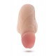 Penis suave e realista. Seu formato confortável cria um volume natural. Compatível com roupas íntimas, textura de pele realista e cabeça colorida para um efeito ainda mais realista. Feita de TPE premium, segura para o co
