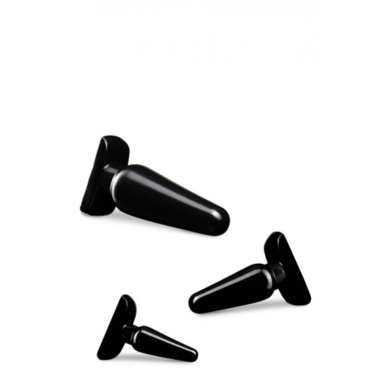 Para todos os que procuram novas sensações e prazeres a solo ou acompanhado! A Anal Adventures oferece opções anatomicamente direcionadas por onde escolher. O kit Basic Plug inclui 3 plugs graduados sendo perfeito para u