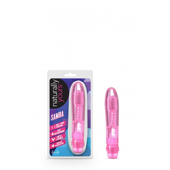 Essa vibe estilosa e sexy do Samba está pronta para dançar! Desfrute de vibrações multi-velocidade ajustáveis com este vibrador de vibração suave que tem uma extremidade bulbosa para estimulação máxima, mas suave e flexí