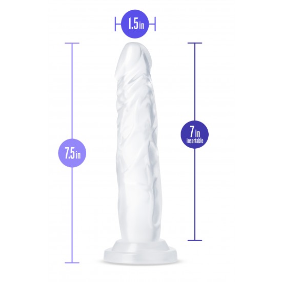 O Blush B Yours Diamond Crystal é um dildo lindo e realista com uma base de ventosa resistente que se fixa em qualquer superfície lisa e plana para momentos a sós. Também é compatível com arnês para diversão em casal! Co