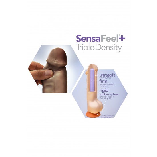 Os Dildos Posáveis ​​Dr. Skin Plus são incrivelmente realistas e vêm com um eixo posável que mantém a posição desejada dentro do seu corpo para conforto durante a brincadeira, se adaptando para seu prazer. Sensa Feel Plu