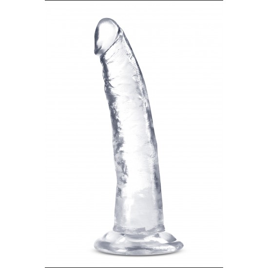 Blush B Yours Plus Lust n' Thrust é um vibrador realista com uma ligeira curva para estimulação do ponto G e do ponto P e uma base de ventosa robusta que se prende a qualquer superfície plana e lisa para tempo solo.&nbsp