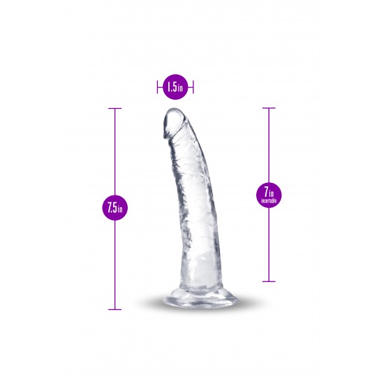 Blush B Yours Plus Lust n' Thrust é um vibrador realista com uma ligeira curva para estimulação do ponto G e do ponto P e uma base de ventosa robusta que se prende a qualquer superfície plana e lisa para tempo solo.&nbsp