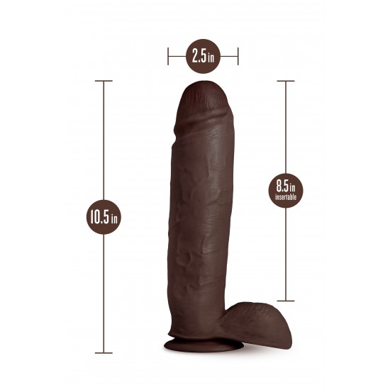 AU NATUREL HUGE 10 DILDO CHOCOLATE AU NATUREL HUGE 10 DILDO CHOCOLATE