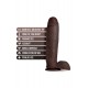 AU NATUREL HUGE 10 DILDO CHOCOLATE AU NATUREL HUGE 10 DILDO CHOCOLATE