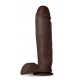 AU NATUREL HUGE 10 DILDO CHOCOLATE AU NATUREL HUGE 10 DILDO CHOCOLATE