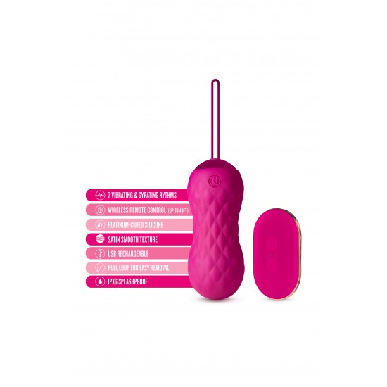 Viva exuberantemente! O Lush Carina está aqui para proporcionar prazer com 7 funções giratórias e vibratórias que movem as pontas arredondadas e texturizadas dentro de você para sensações adicionais durante o uso!&n