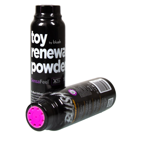 Pó Refrescante para Brinquedos Um pó para refrescar seus brinquedos e masturbadores de TPE/TPR favoritos, mantendo sua textura natural. Gire a tampa e aperte o frasco para facilitar a aplicação. Refresca as propriedades de autolubrificação em brinqued