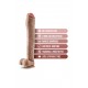 DR. SKIN MR. ED 13 INCH DILDO WITH BALLS BEIGE