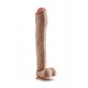 DR. SKIN MR. ED 13 INCH DILDO WITH BALLS BEIGE