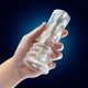 Masturbador RIZE LUZ -SELF LUBRICATING- CLEAR O masturbador RIZE LUZ possui a tecnologia de auto-lubrificação, um pouco de saliva ou água e já está! Lubrificado e pronto para dar-lhe prazer. O masturbador brilha no escuro, e com suas diferentes texturas e sensação a