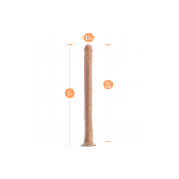 DR. SKIN 19 INCH DILDO BEIGE