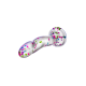Hanky ​​Panky é um dildo transparente cheio de confete, pronto para a diversão! Apague as luzes e veja-o brilhar enquanto você brinca. A cabeça proeminente é perfeita para estimular o ponto G ou P e é feita de silicone P