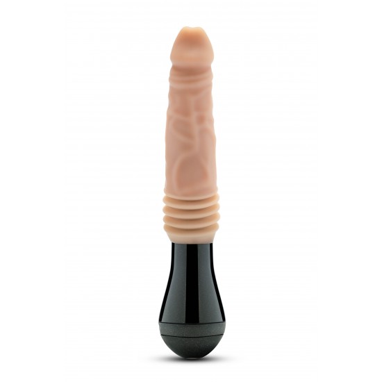 DR. SKIN DR. KNIGHT vibração, rotação e movimento de sobe-e-desce BEIGE DR SKIN está pronto para recebê-la! Seus 3 motores oferecem vibração, rotação e movimento de sobe-e-desce, em um único dildo. Feito em silicone macio conta com as tecnologias Pure Puria™ e UltraSilk® para um toque natura