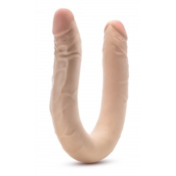 DR. SKIN PLUS 16.5” POSABLE DOUBLE DONG BEIGE