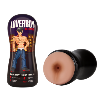 LOVERBOY BAD BOY NEXT DOOR  SELF LUBRICATING STROKER BEIGE
