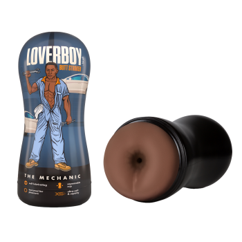 LOVERBOY THE MECHANIC SELF LUBRICATING STROKER BROWN