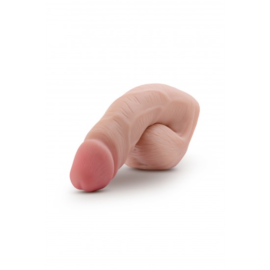 Penis suave e realista. Seu formato confortável cria um volume natural. Compatível com roupas íntimas, textura de pele realista e cabeça colorida para um efeito ainda mais realista. Feita de TPE premium, segura para o co