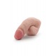 Penis suave e realista. Seu formato confortável cria um volume natural. Compatível com roupas íntimas, textura de pele realista e cabeça colorida para um efeito ainda mais realista. Feita de TPE premium, segura para o co