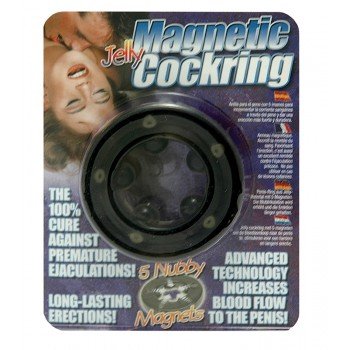Anel Magnetic Cock Ring - Preto 