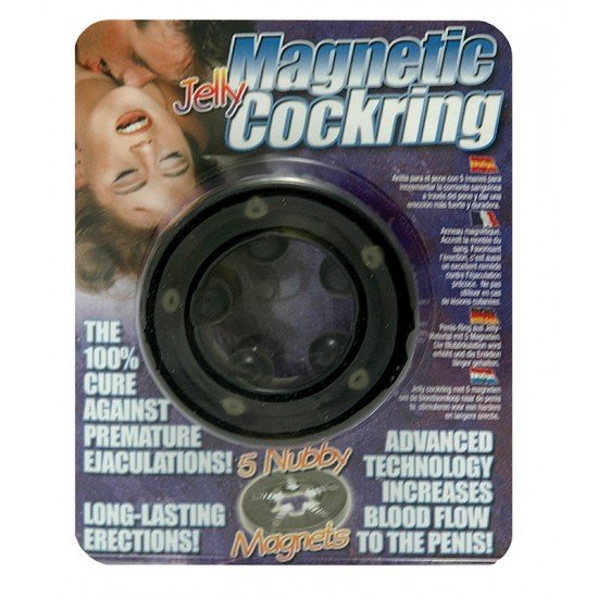 Anel Magnetic Cock Ring - Preto