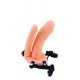  Este Strap on duplo masculino, tem o interior oco para colocar o seu pénis e um penetrador anal que imita a realidade para assim satisfazer todos os seus desejos.