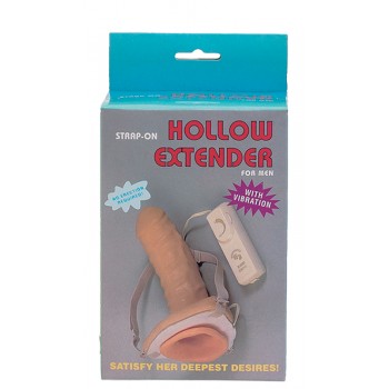 Strap-On Oco Hollow Extender com Vib. 