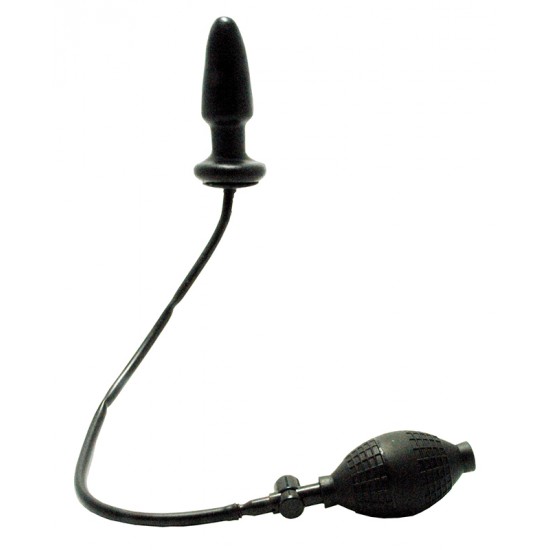 Plug Anal Insuflável Fanny Hills Preto Estimulador anal com multivelocidades e insuflável Aplique lubrificante e insira, dê a bomba para insuflar ao seu desejo Funciona com 2 pilhas AA (não incluídas)